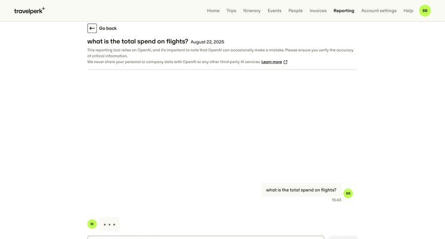 Travelperk screen example