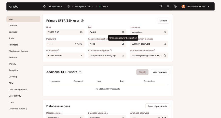 Kinsta
				settings ui page example