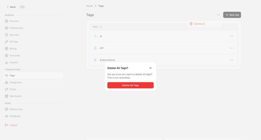 Maybe Finance screen example