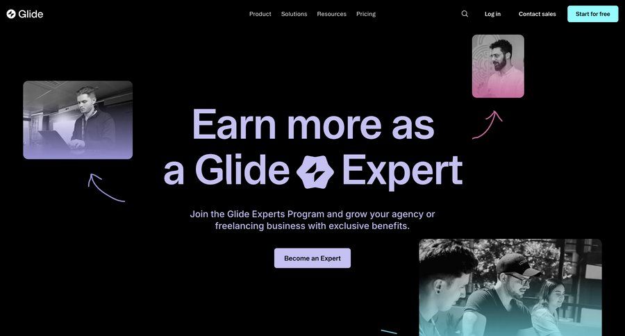 Glide
				collection ui page example
