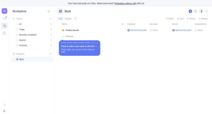 Orchestra
				list ui page example