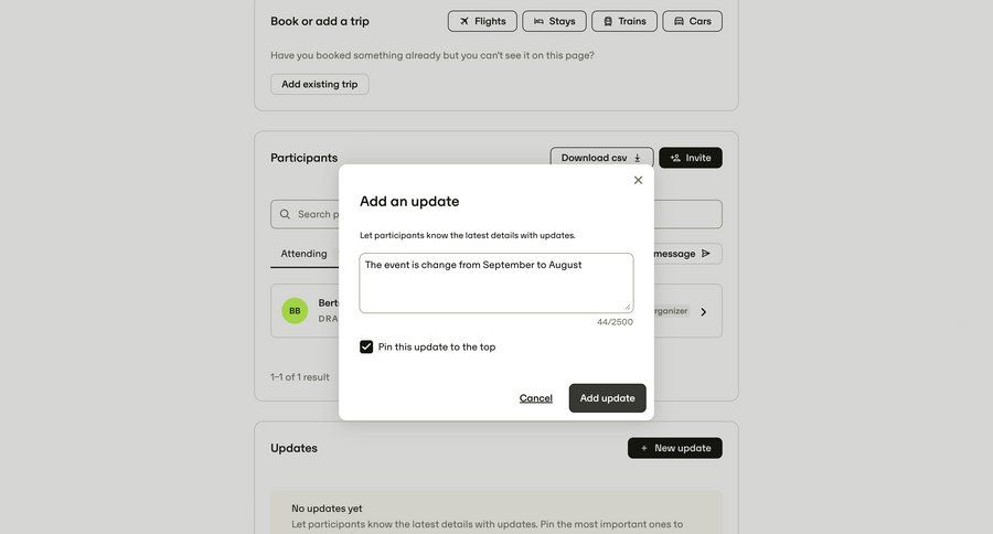 Travelperk screen example