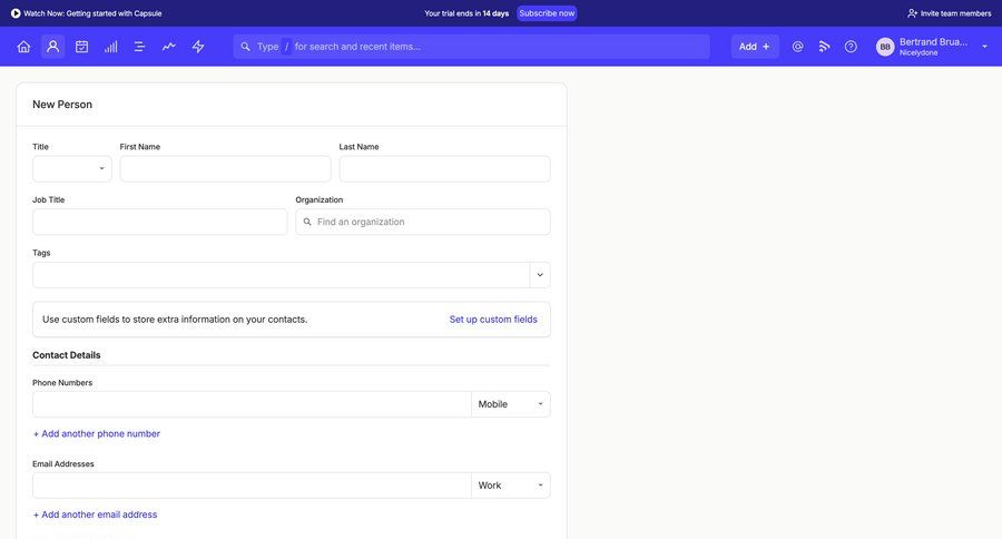 Capsule
			   ux ui design