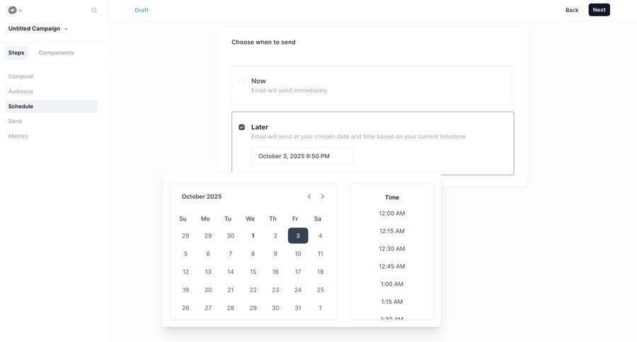 Loops screen example