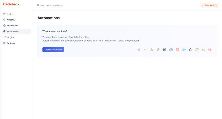 Circleback
			     ux ui design