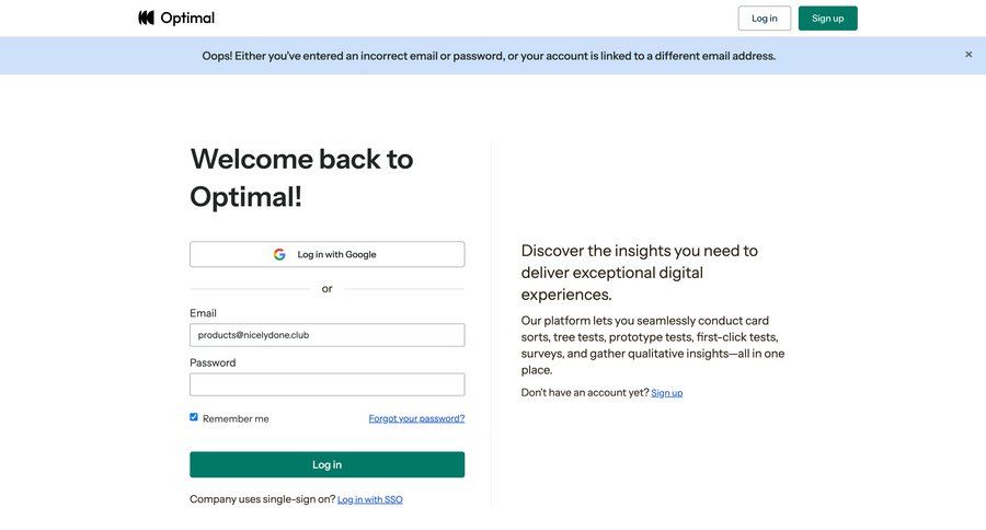 Optimal
				signin page example