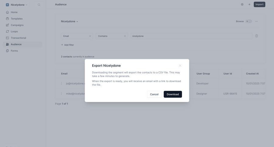 Loops
				modal & popover ui page example
