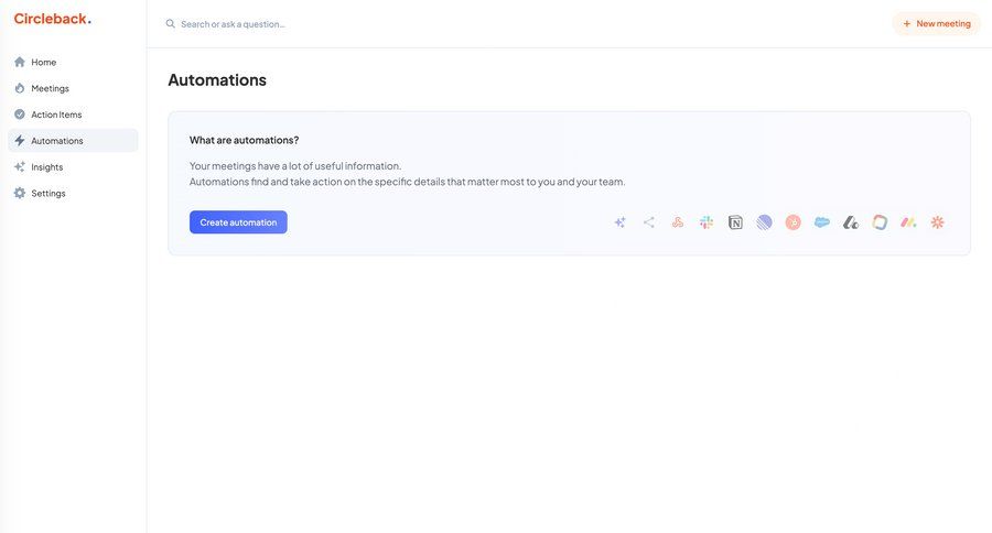 Circleback
			    ux ui design