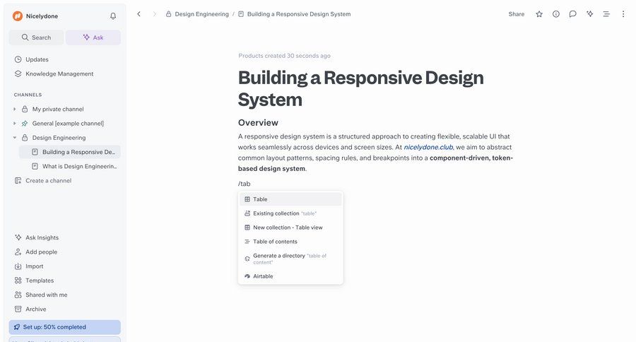 Slite
			   ux ui design