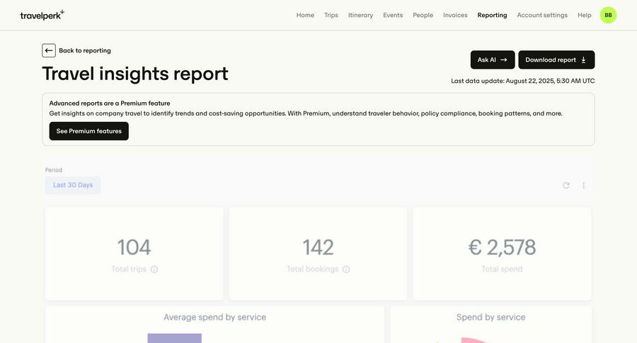 Travelperk screen example