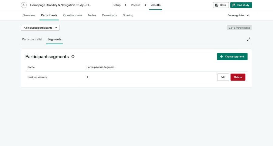 Optimal screen example