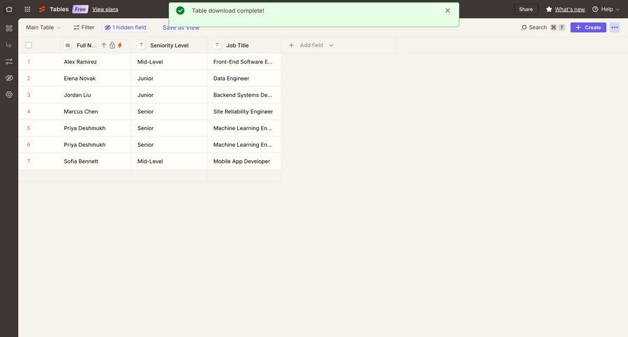 Zapier screen example
