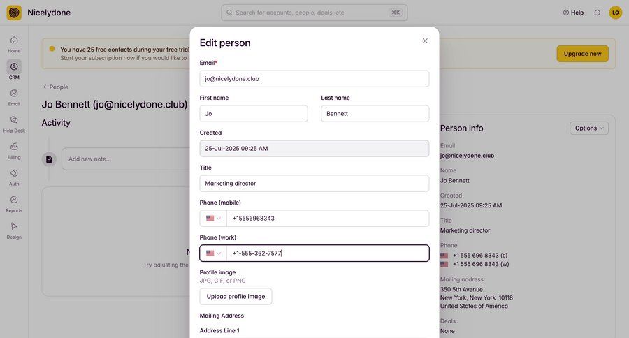 Outseta screen example