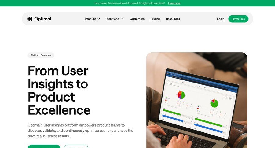 Optimal
				about & company mission page example