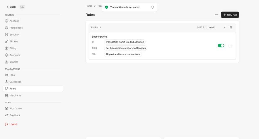 Maybe Finance screen example