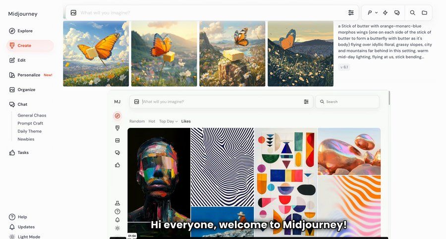 Midjourney
			         ux ui design