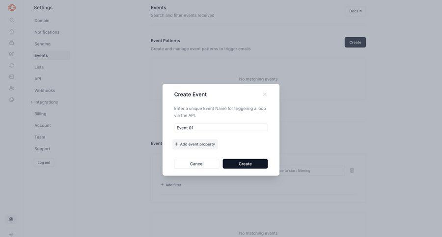 Loops screen example