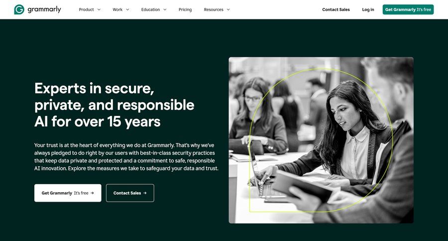 Grammarly
				security ui page example