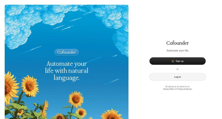 Cofounder
				signin page example