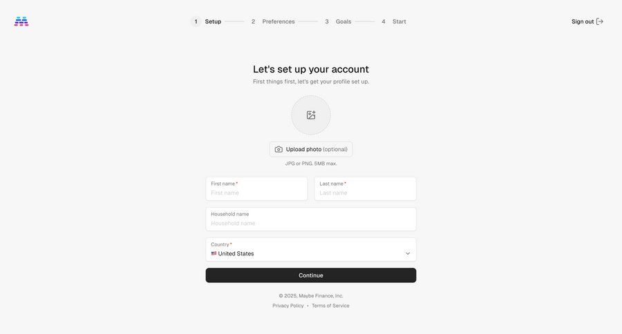 Maybe Finance
				profile ui page example