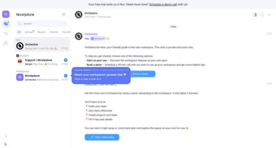 Orchestra
				list ui page example