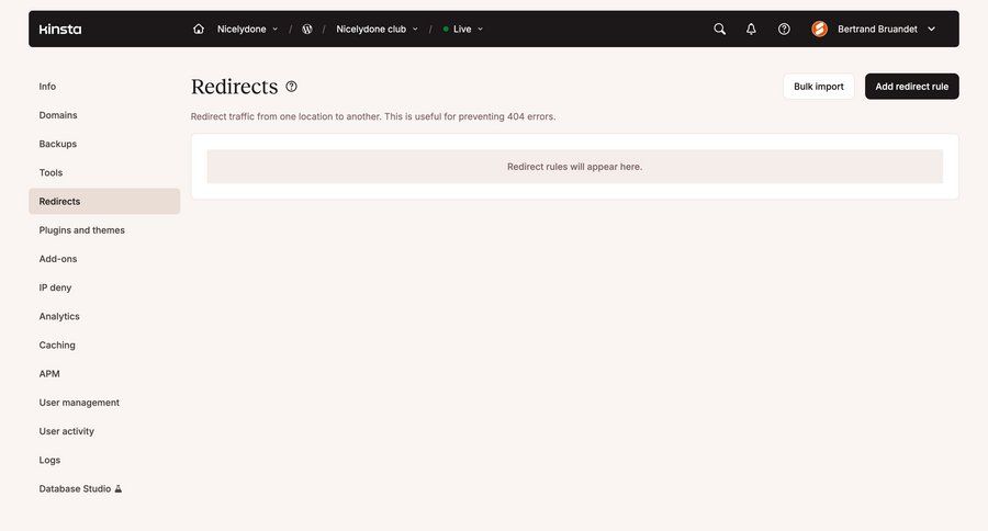 Kinsta
				settings ui page example