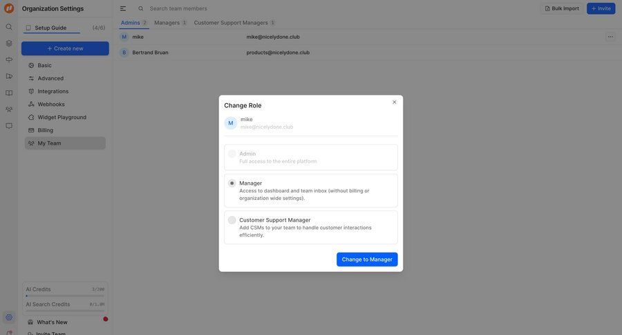FeatureOS
			 modal screen settings user management grid form configuration screen permissions ui page example