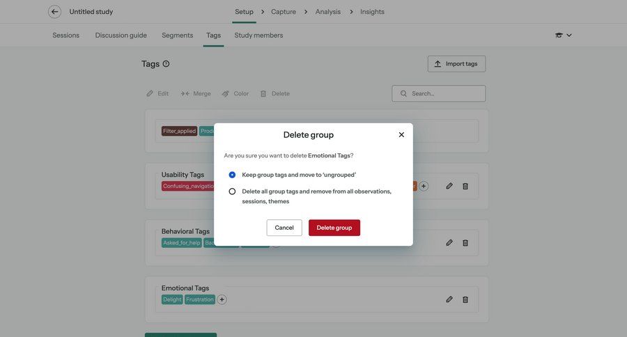 Optimal screen example