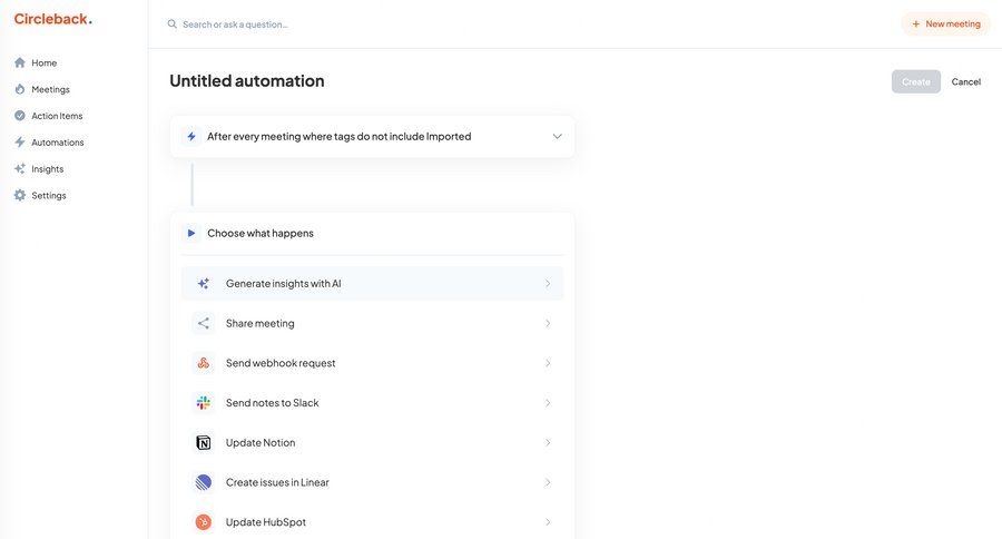 Circleback
			       ux ui design