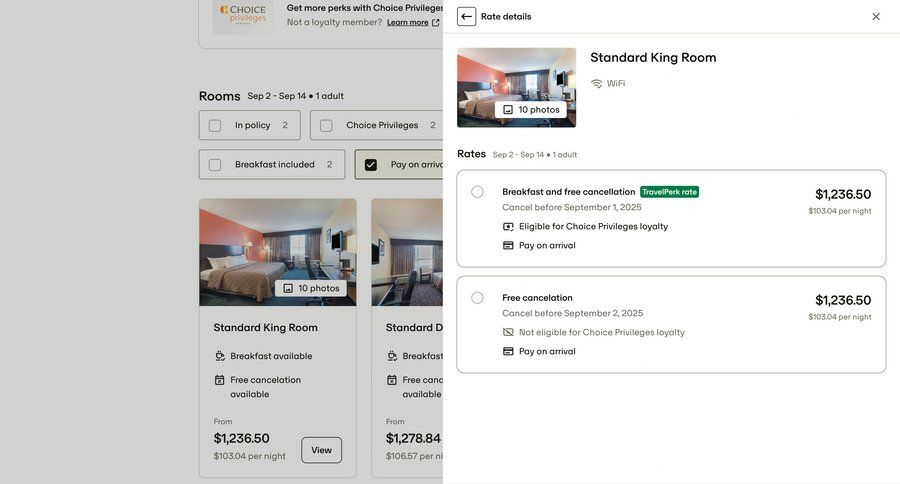 Travelperk screen example