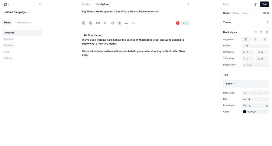 Loops
				create ui page example