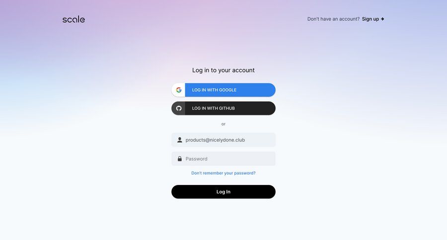 Scale
				signin page example