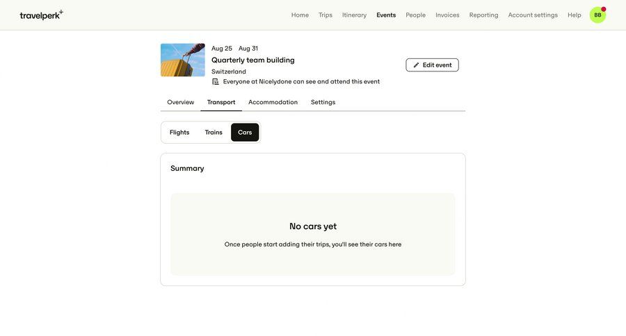 Travelperk screen example