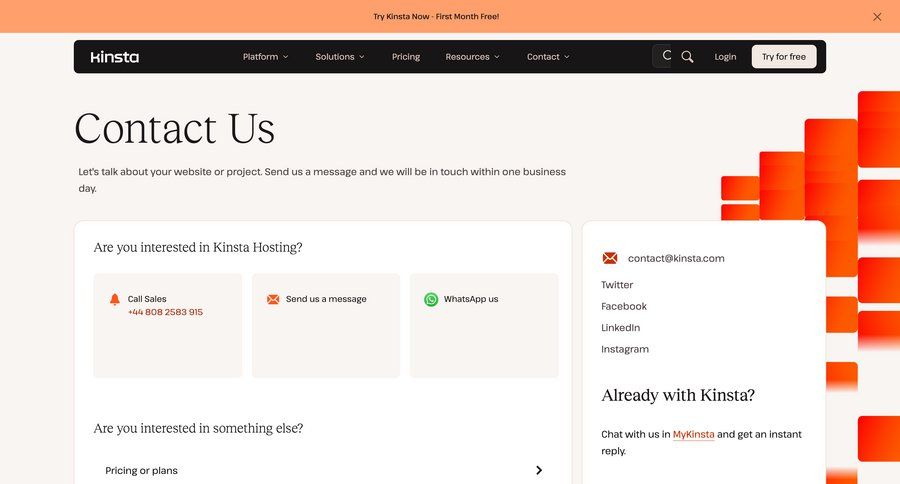 Kinsta
				contact ui page example