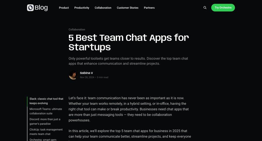 Orchestra
				article page example