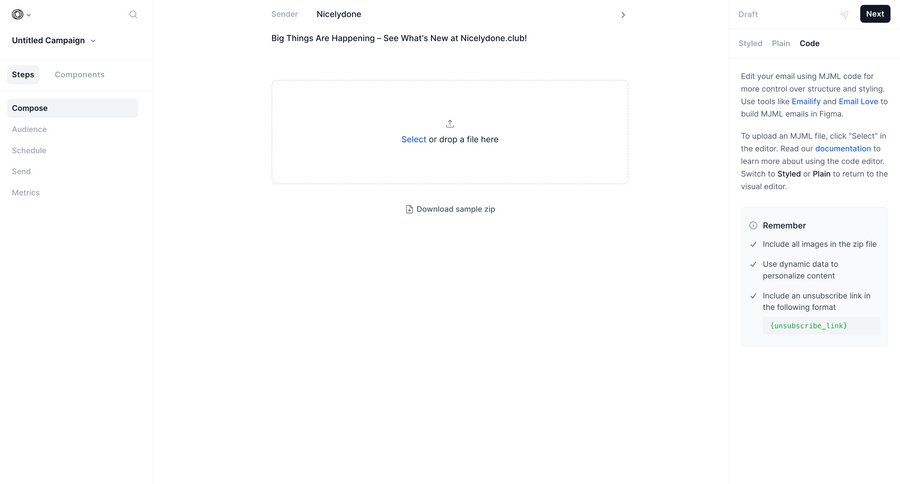 Loops
				upload ui page example