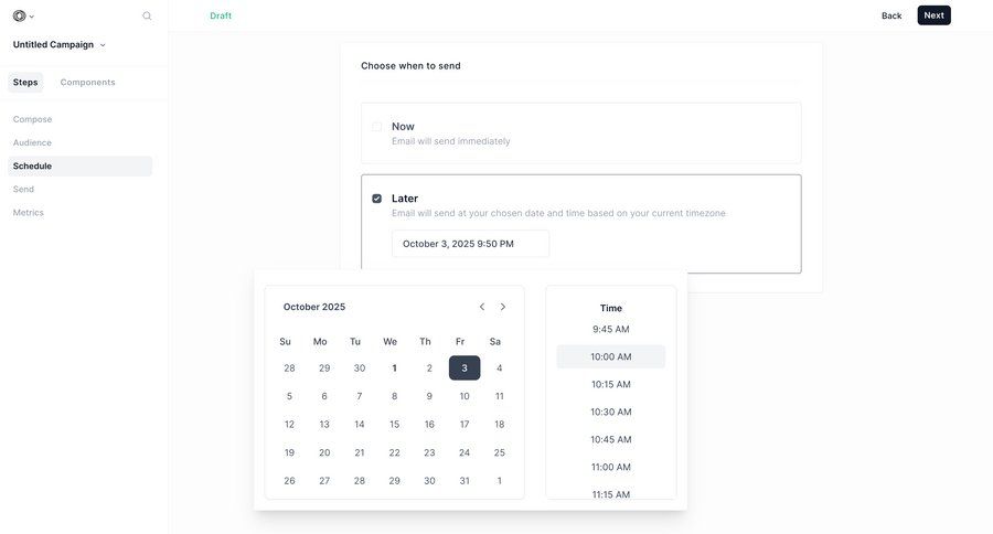 Loops screen example