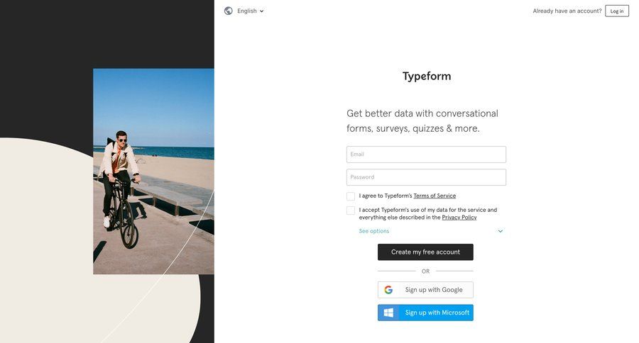 Typeform
			      ux ui design