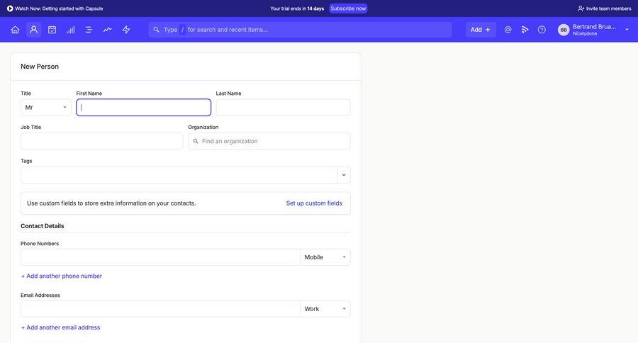 Capsule
			   ux ui design