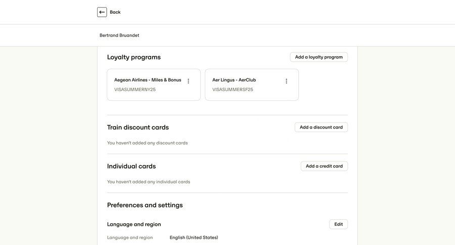 Travelperk screen example