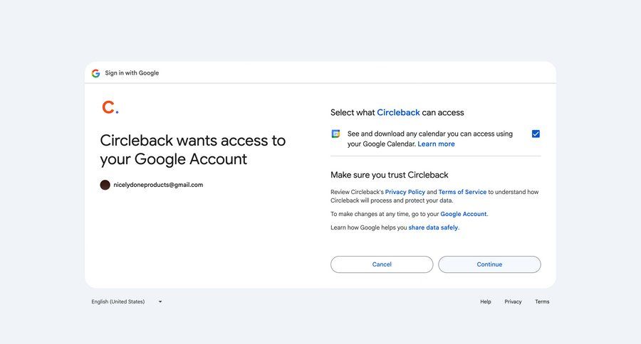 Circleback
			   ux ui design