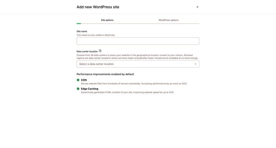 Kinsta screen example