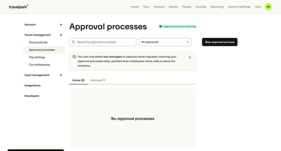 Travelperk screen example
