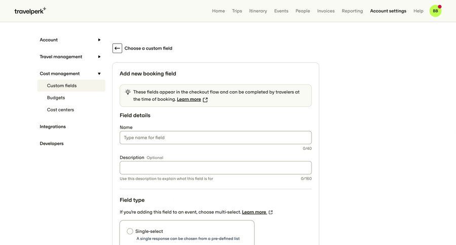 Travelperk screen example