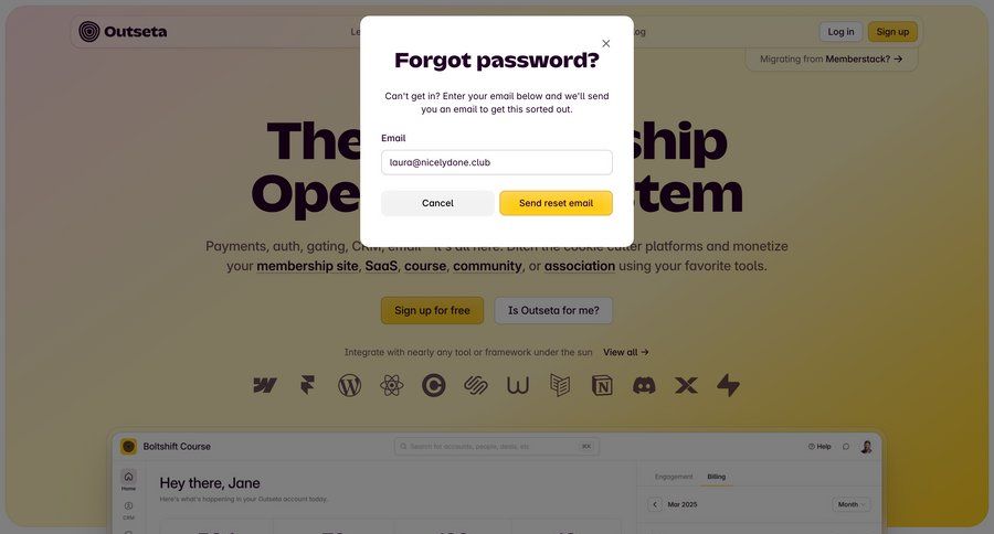 Outseta
				modal & popover page example