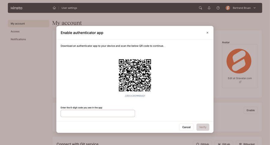 Kinsta
				multi-factor authentication (mfa) ui page example