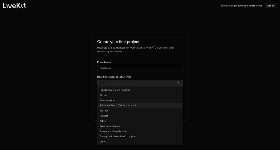 Livekit
				signin page example
