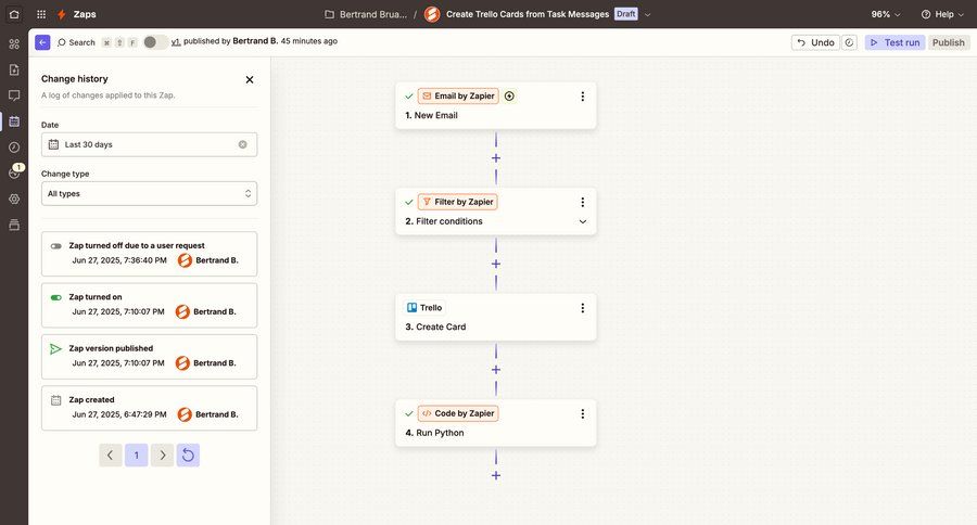 Zapier
			 configuration workflow automation workflow creation workflow configuration workflow screen workflow editor pagination ui page example