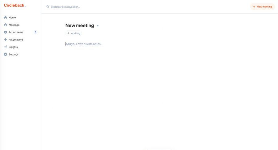 Circleback
			    ux ui design
