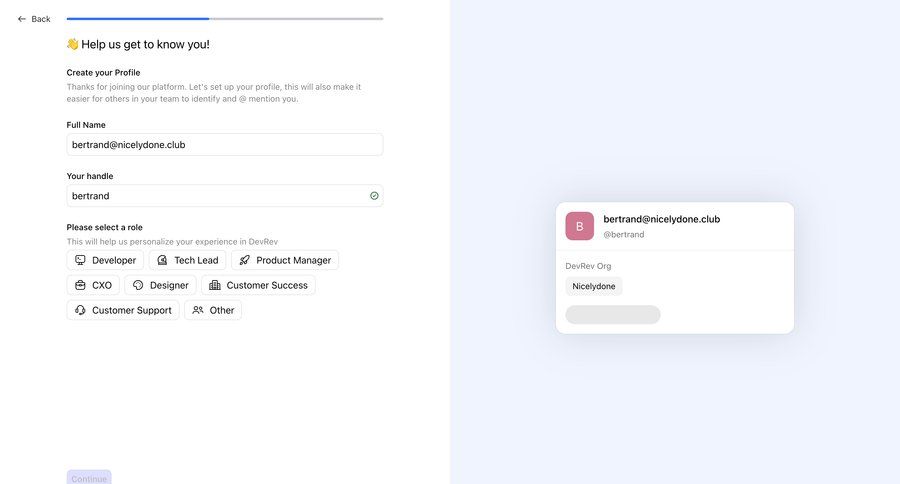 DevRev
			        ux ui design